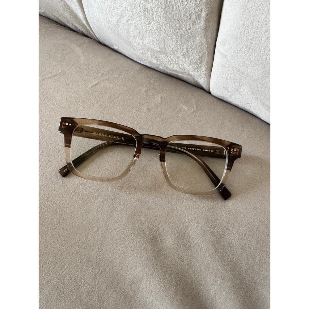 Warby Parker Cullen W 233 Eyeglasses Brown Fade Frame 49-21-145 Unisex With Case